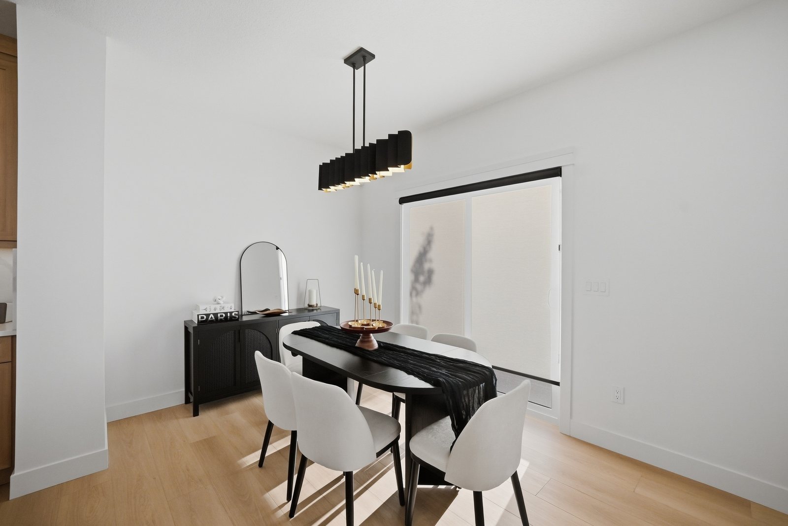 Dining area off the kitchen in the Aspen Living showhome, 200 Edgefield Bay